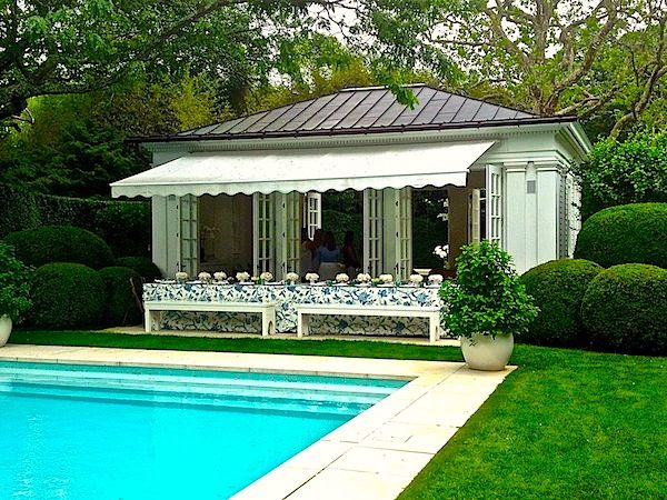 Aerin Lauder Hamptons Pool House via Quintessence