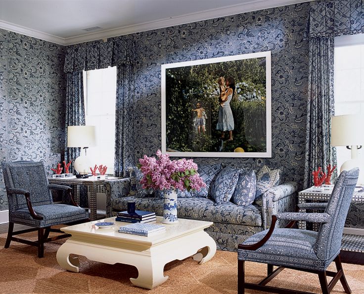 Aerin Lauder Living Area via Vogue