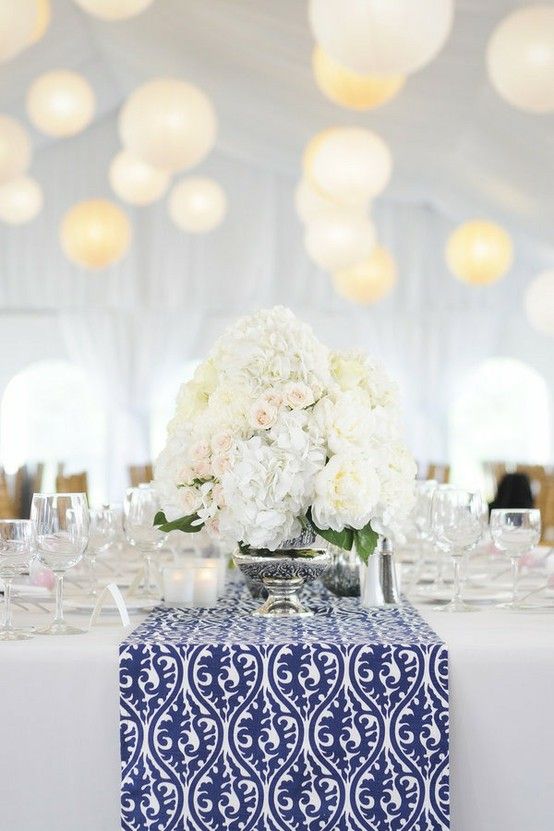 Blue and White Tablescape via Pinterest
