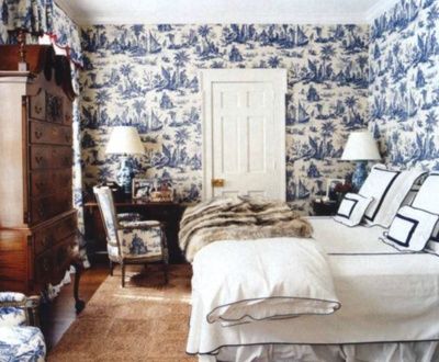 Guest Bedroom in Aerin Lauder Hamptons Home