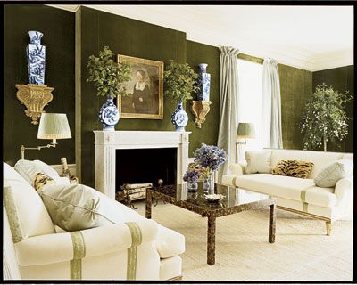 green walls and white sofas_TB
