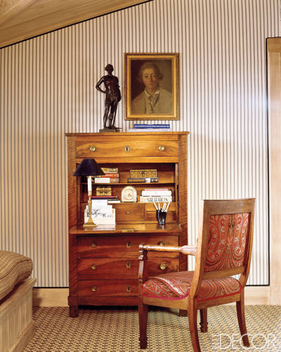 Antique Desk in Charlotte Moss' Aspen Home