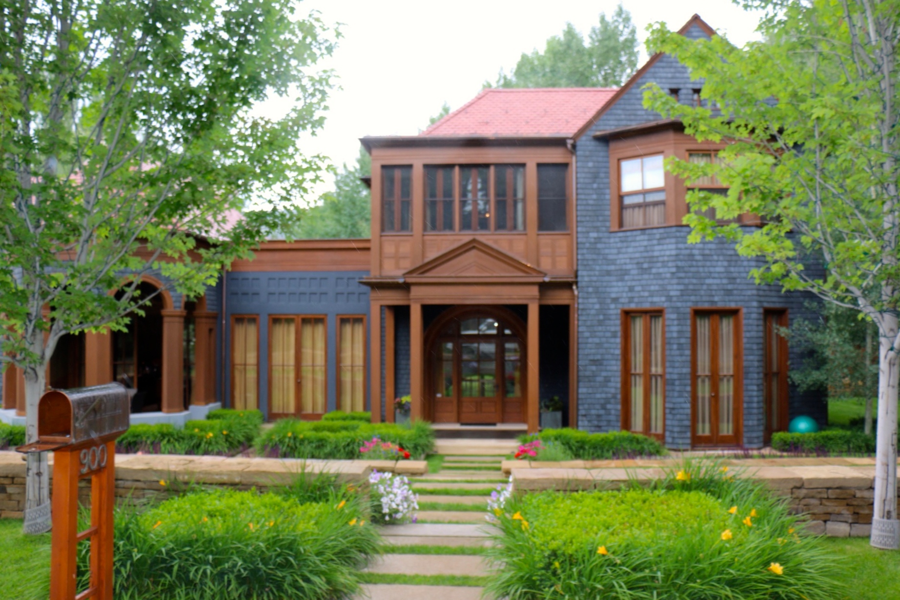 Blue and Brown Aspen Home