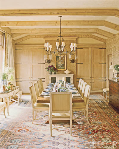 Dining Room in Charlotte Moss' Aspen Home