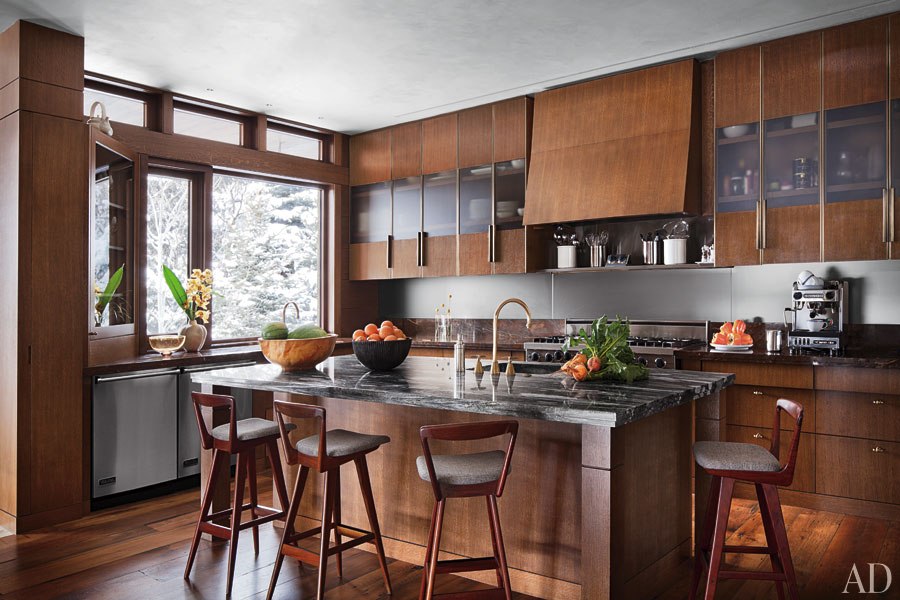 Kitchen in an Aspen Home by Studio B Architects and Studio Sofield Design