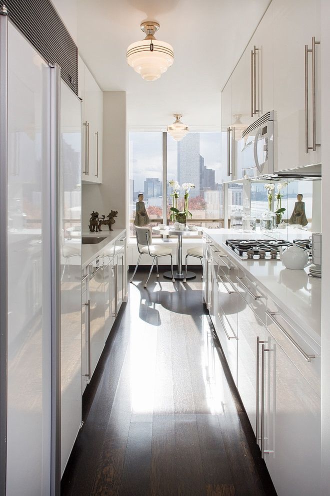 Manhattan Sleek Kitchen by Smith Firestone Associates via Home Adore