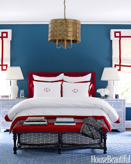 Red White and Blue Bedroom