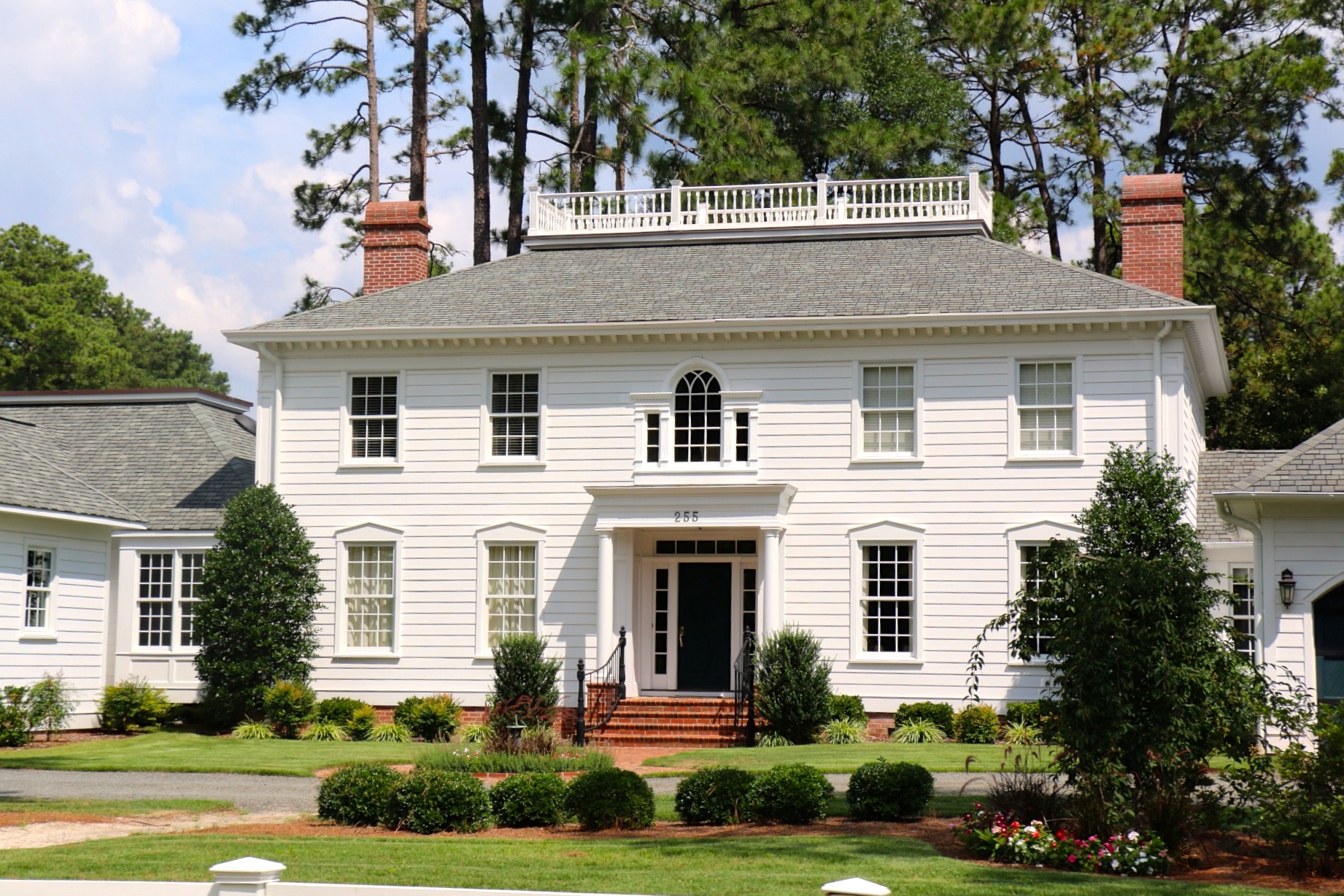 White home with great landscaping in NC