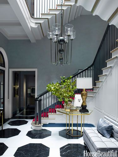 Foyer of Chicago TOwnhouse by Steven Gambrel via HB