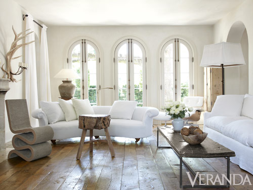 Light and White room in Pamela Pierce's Houston home via Veranda