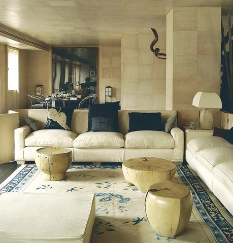 Living Room of Armani via Nuevo Estilo