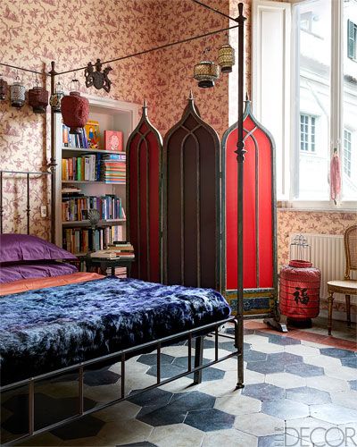 Roberto Begnini's Room in Doria Pamphilj via Elle Decor