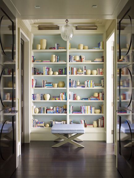 Steven Gabrel Built-In Bookshelves via Dering Hall