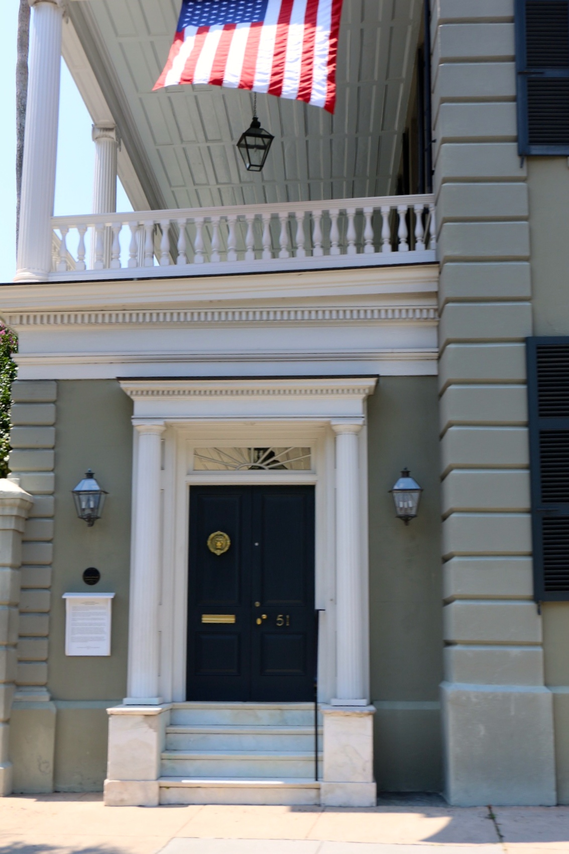 TPB American Flag with Black Doors in Charleston