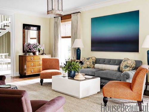 Beautiful living room by Markham Robert's via HB