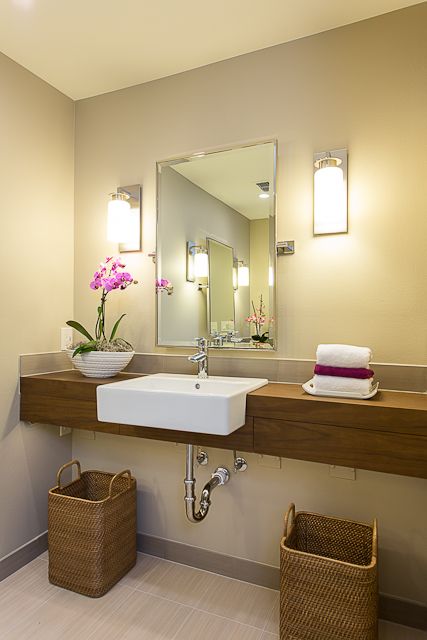 Contemporary Handicap Bathroom via Pinterest