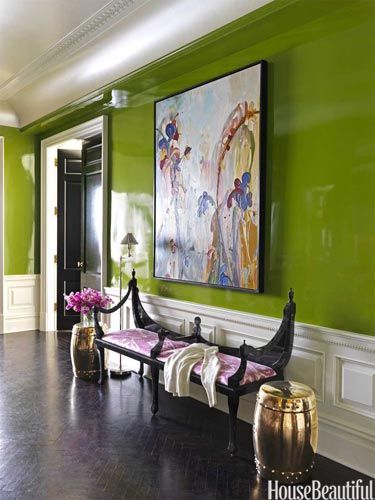 Fabulous Green laquer via House Beuatiful