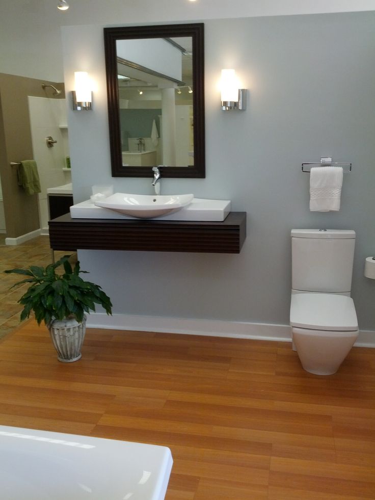 Open and clean hanicap bathroom design