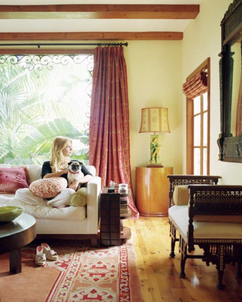 Pug in a room featured in Elle Decor