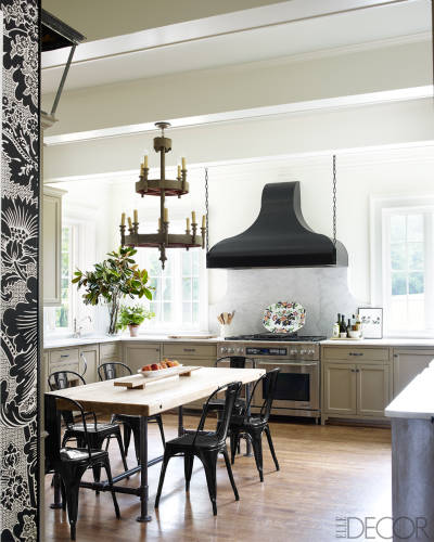 A sophisticated kitchen in the Nashville by Brookschmidy and Coleman in Elle Decor