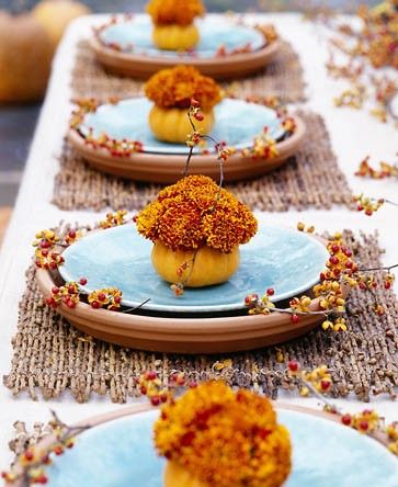 A sweet tablescape for thanksgiving