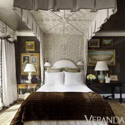 Bedroom by Alexa Hampton via Veranda Magazine