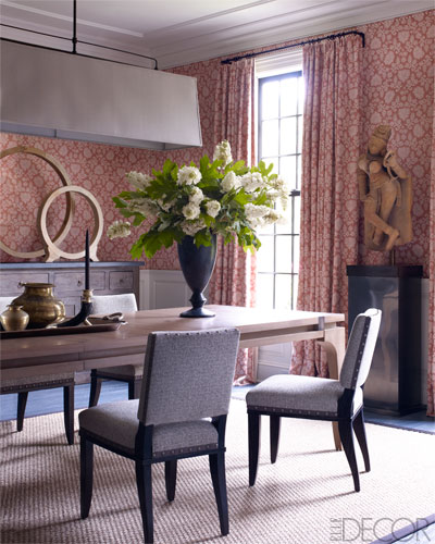 Dining room of a Connecticut home by Thom Filicia via ED