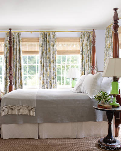 The master bedroom in the Nashville by Brookschmidy and Coleman in Elle Decor