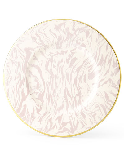 Aerin Gold and Marble Clay Chargers via NM