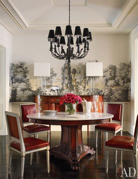 Brooke Shields dining room by David Flint Wood