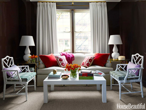 Living room of Manhattan Apartment by House Beautiful