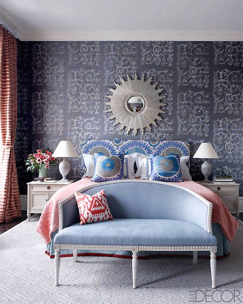 Bedroom of pattern designed by Sheila Bridges