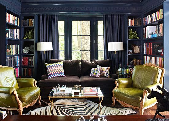 Library by Jan Showers via Traditional Home