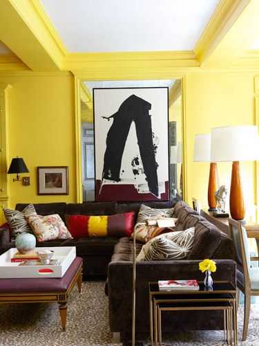 Yellow room via House Beautiful