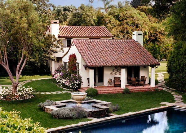 Tile roof home