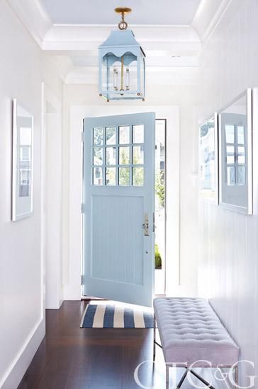 Blue door via Cottages and Gardens