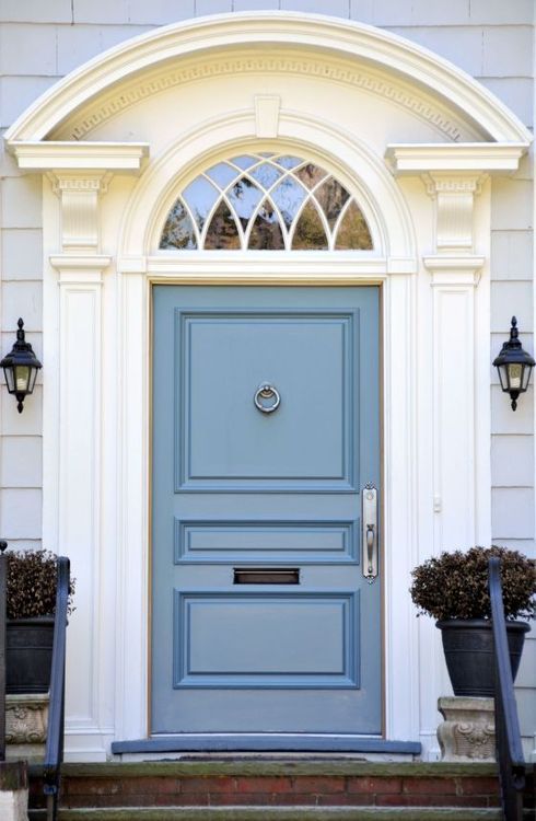 Stunning blue door via Good House Keeping
