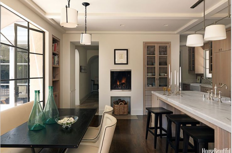 Minimal kitchen designed by William Hefner via House Beautiful