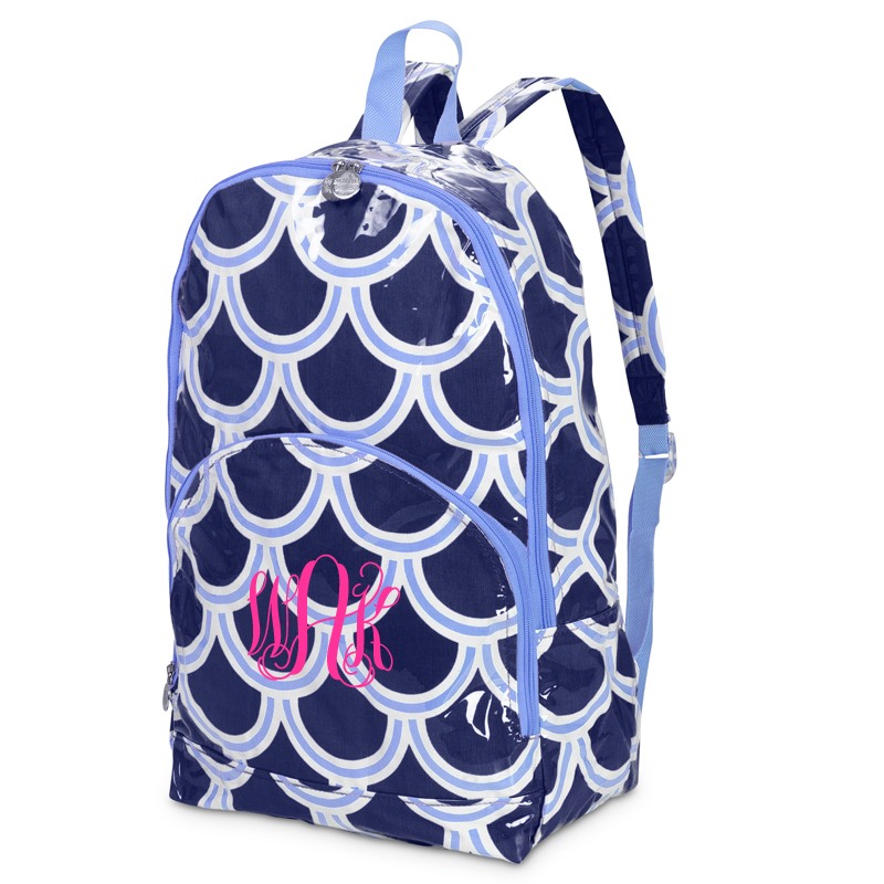 Monogrammed backpack via Swoozies