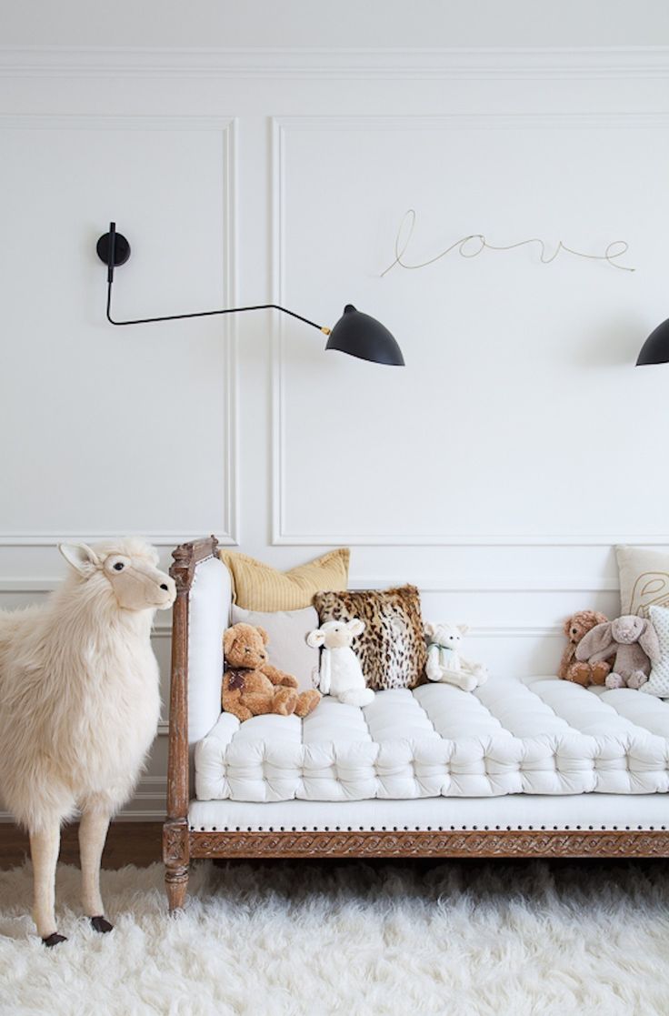 daybed in a beautiful nursery via style me pretty