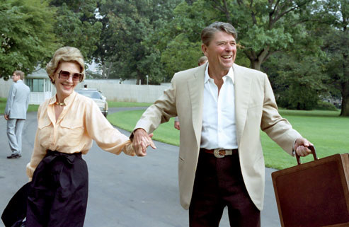 Nancy and Ronald Reagan via Vanity Fair