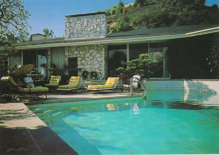 Pool at the Reagans home