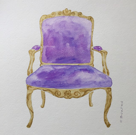 C Buxton Art French Chair