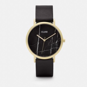 Black Marble and Gold watch by CLUSE