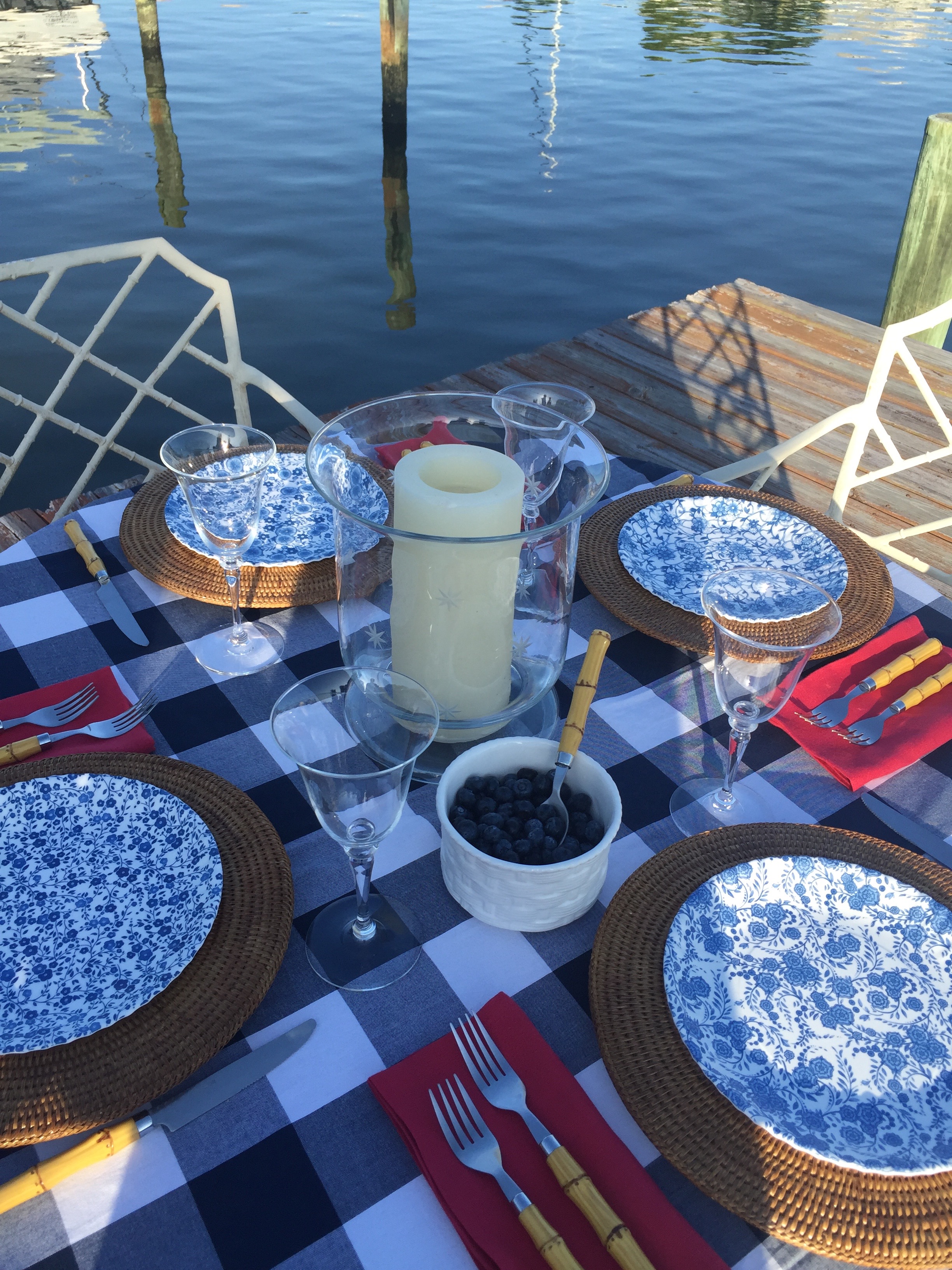 Fourth of July tablescape by The Potted Boxwood 4