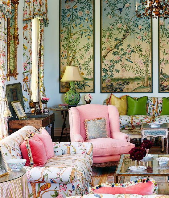I really just adore how fun this is via chinoiserie chic
