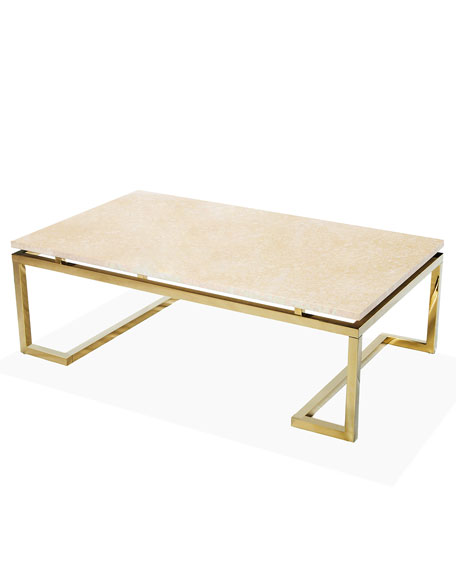 Harper Marble Coffee Table Horchow