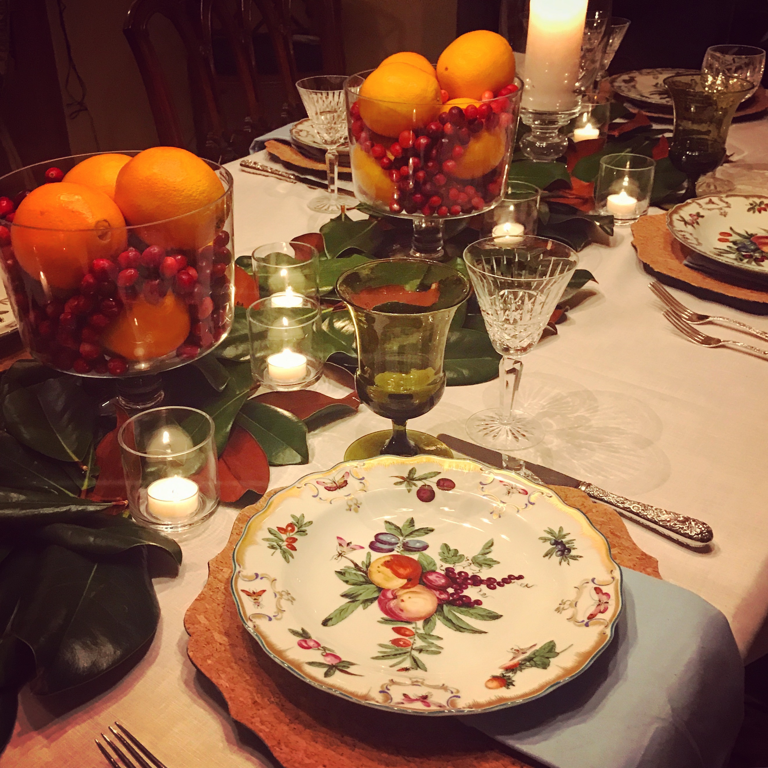 Tablescape for Thanksgiving by Christina Dandar for The Potted Boxwood