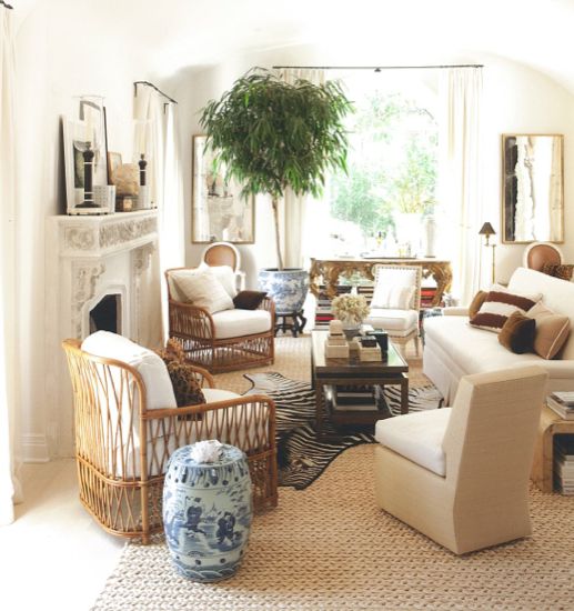 Mark D Sikes Interiors with House Plant