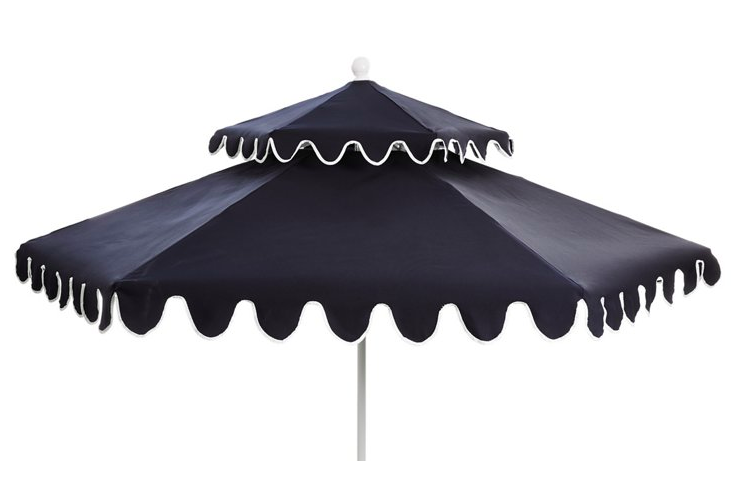 Navy and White Umbrella